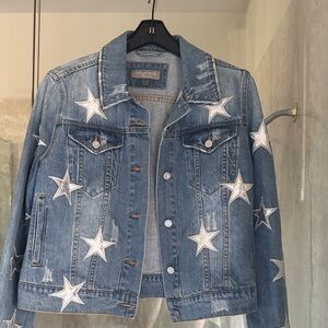 Denim Star-Embellished Jacket
